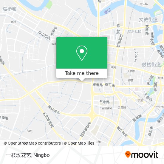 一枝玫花艺 map