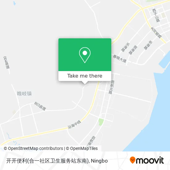 开开便利(合一社区卫生服务站东南) map