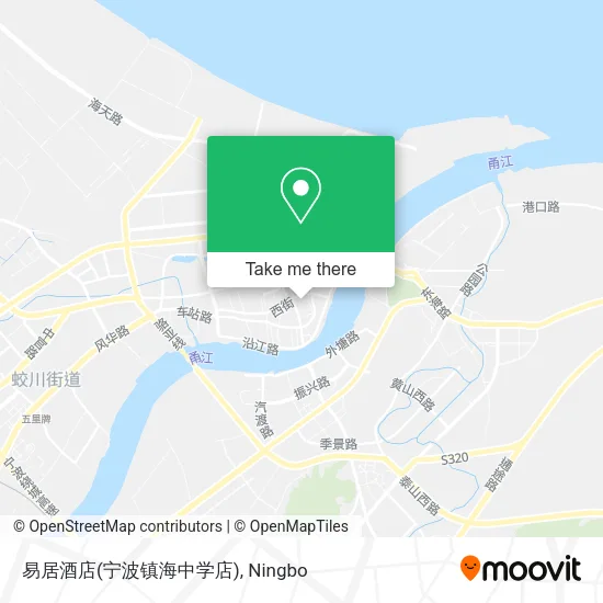 易居酒店(宁波镇海中学店) map