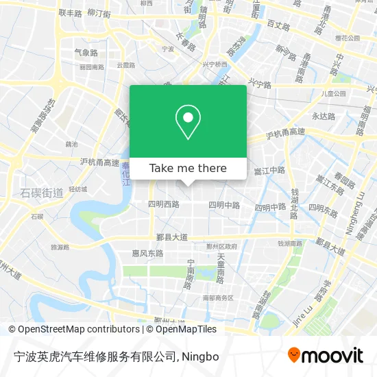 宁波英虎汽车维修服务有限公司 map