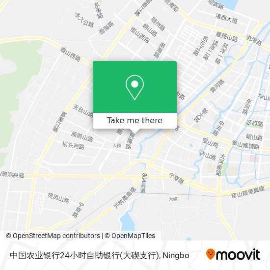 中国农业银行24小时自助银行(大碶支行) map