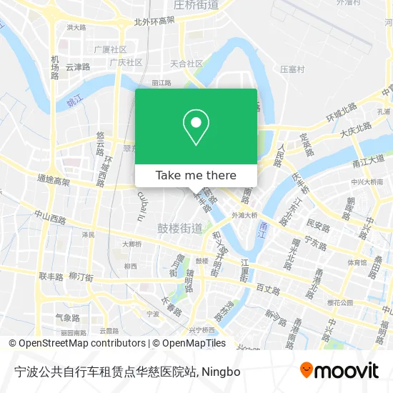 宁波公共自行车租赁点华慈医院站 map