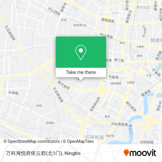 万科海悦府依云郡(北1门) map