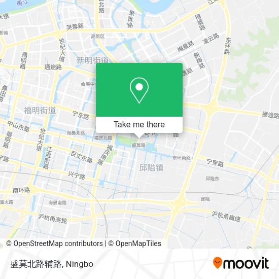 盛莫北路辅路 map