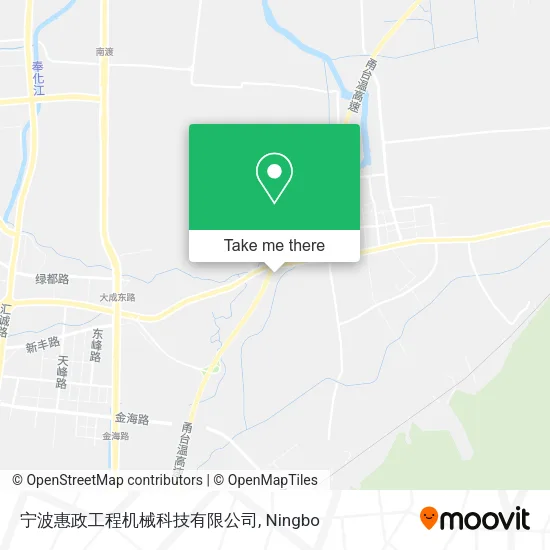 宁波惠政工程机械科技有限公司 map