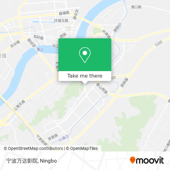 宁波万达影院 map