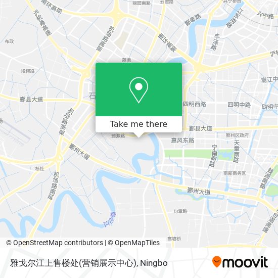 雅戈尔江上售楼处(营销展示中心) map