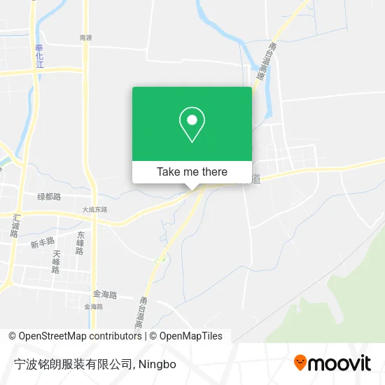 宁波铭朗服装有限公司 map