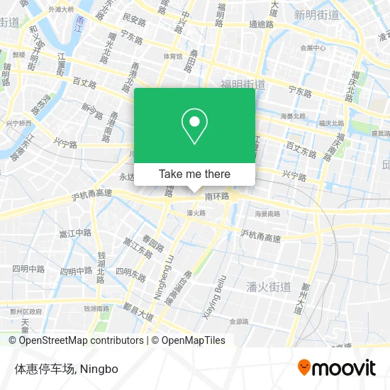体惠停车场 map