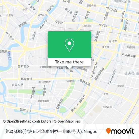 菜鸟驿站(宁波鄞州华泰剑桥一期80号店) map