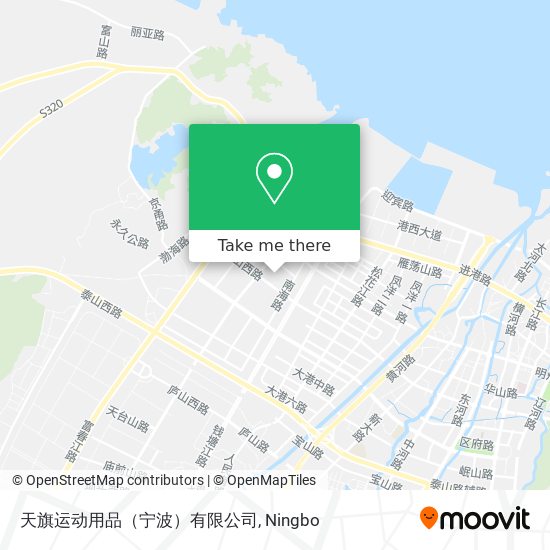 天旗运动用品（宁波）有限公司 map