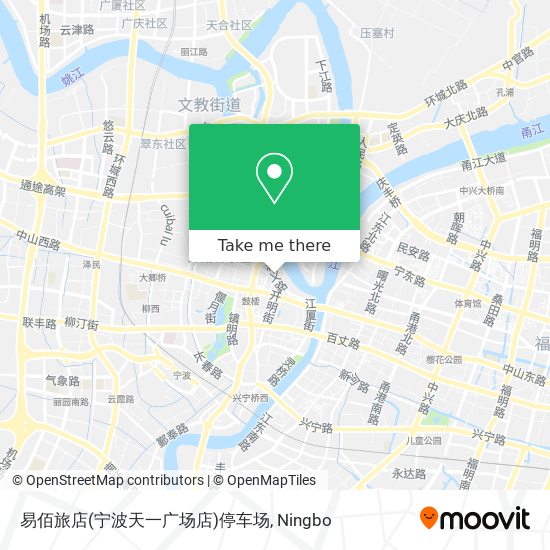 易佰旅店(宁波天一广场店)停车场 map