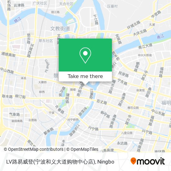 LV路易威登(宁波和义大道购物中心店) map