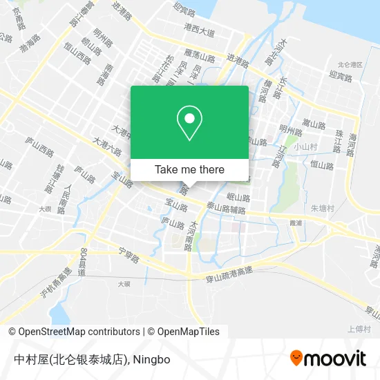 中村屋(北仑银泰城店) map