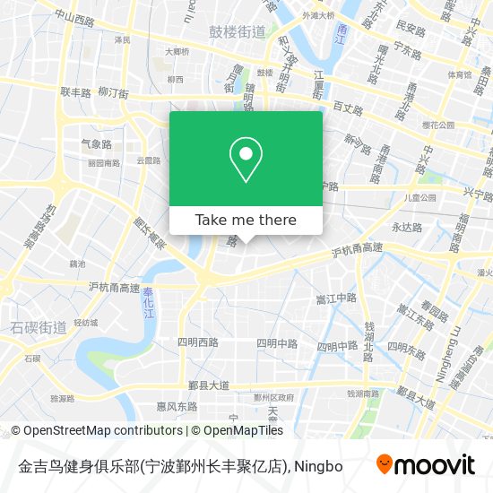 金吉鸟健身俱乐部(宁波鄞州长丰聚亿店) map