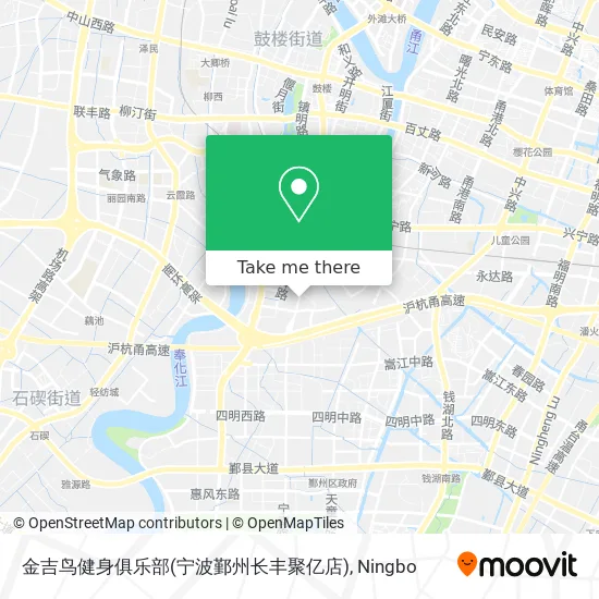 金吉鸟健身俱乐部(宁波鄞州长丰聚亿店) map