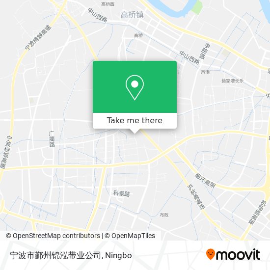 宁波市鄞州锦泓带业公司 map