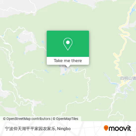 宁波仰天湖平平家园农家乐 map