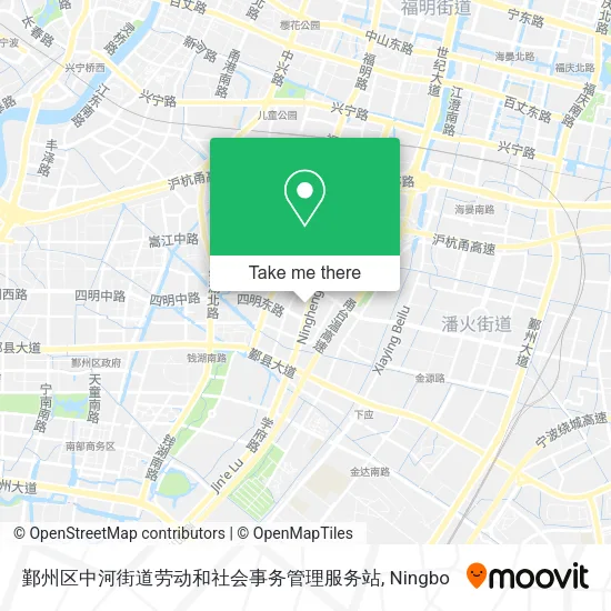 鄞州区中河街道劳动和社会事务管理服务站 map