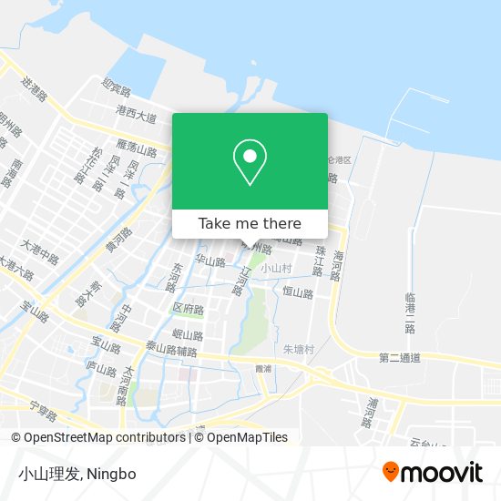小山理发 map