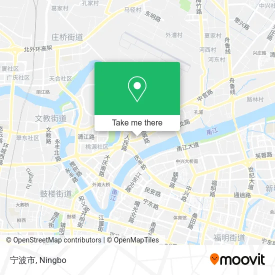 宁波市 map