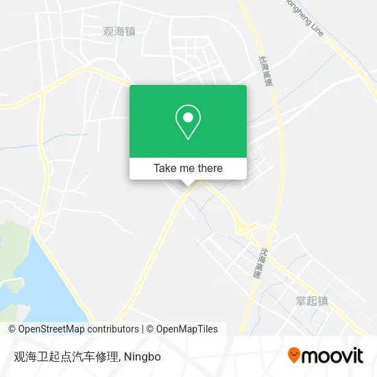观海卫起点汽车修理 map