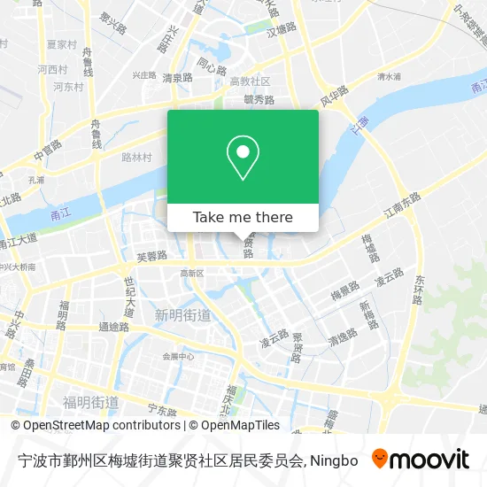 宁波市鄞州区梅墟街道聚贤社区居民委员会 map