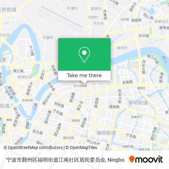宁波市鄞州区福明街道江南社区居民委员会 map