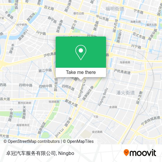 卓冠汽车服务有限公司 map