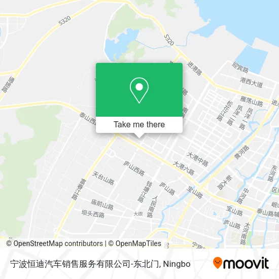 宁波恒迪汽车销售服务有限公司-东北门 map
