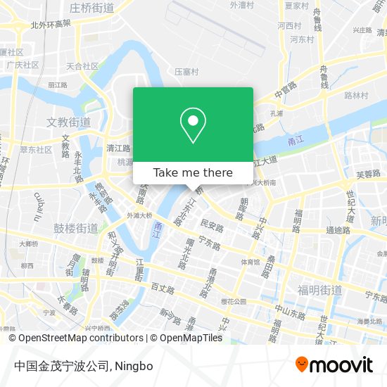 中国金茂宁波公司 map