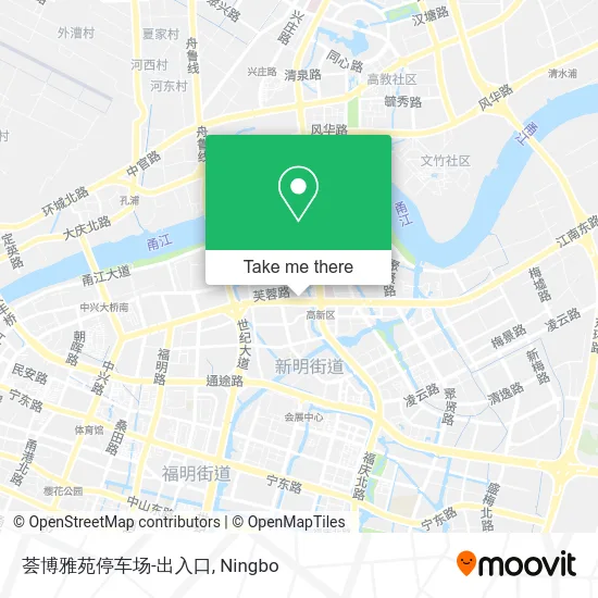 荟博雅苑停车场-出入口 map