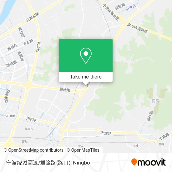 宁波绕城高速/通途路(路口) map