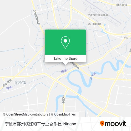宁波市鄞州横涨粮草专业合作社 map