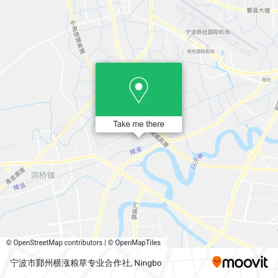 宁波市鄞州横涨粮草专业合作社 map