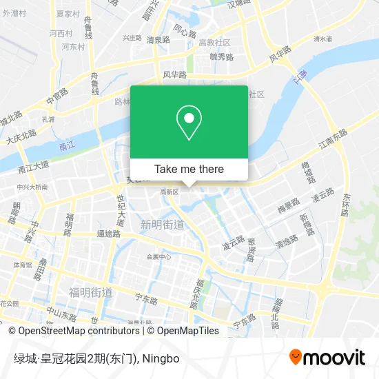 绿城·皇冠花园2期(东门) map
