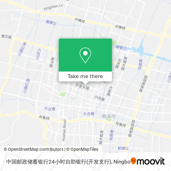 中国邮政储蓄银行24小时自助银行(开发支行) map