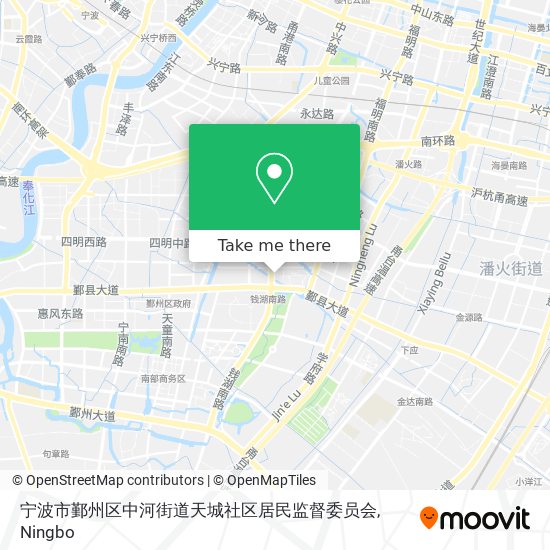 宁波市鄞州区中河街道天城社区居民监督委员会 map
