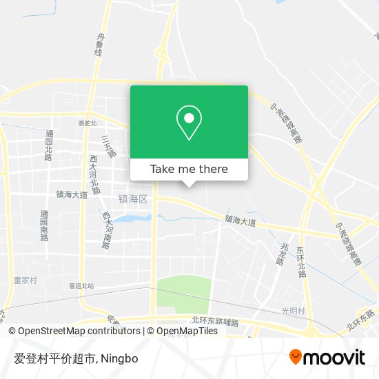 爱登村平价超市 map