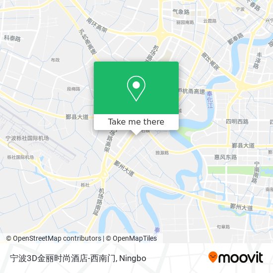 宁波3D金丽时尚酒店-西南门 map