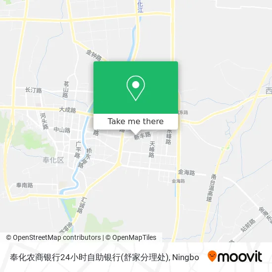 奉化农商银行24小时自助银行(舒家分理处) map