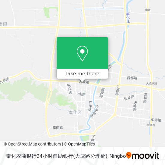 奉化农商银行24小时自助银行(大成路分理处) map