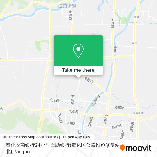 奉化农商银行24小时自助银行(奉化区公路设施修复站北) map