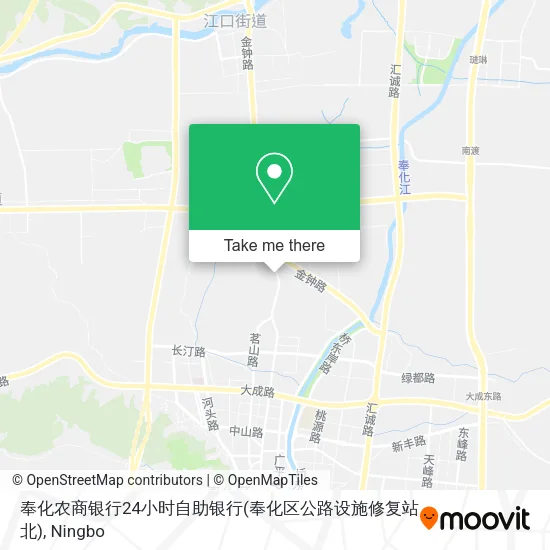 奉化农商银行24小时自助银行(奉化区公路设施修复站北) map