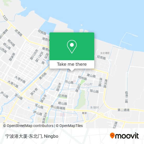 宁波港大厦-东北门 map