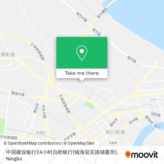 中国建设银行24小时自助银行(镇海迎宾路储蓄所) map
