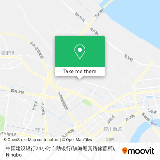 中国建设银行24小时自助银行(镇海迎宾路储蓄所) map