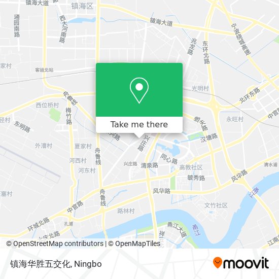 镇海华胜五交化 map