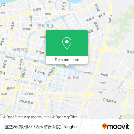 盛垫桥(鄞州区中西医结合医院) map
