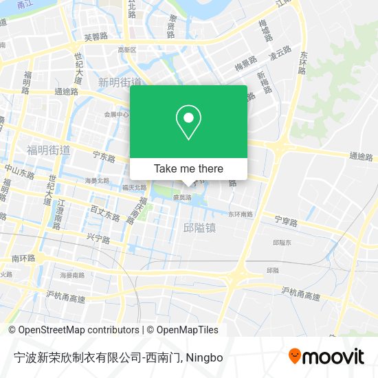 宁波新荣欣制衣有限公司-西南门 map
